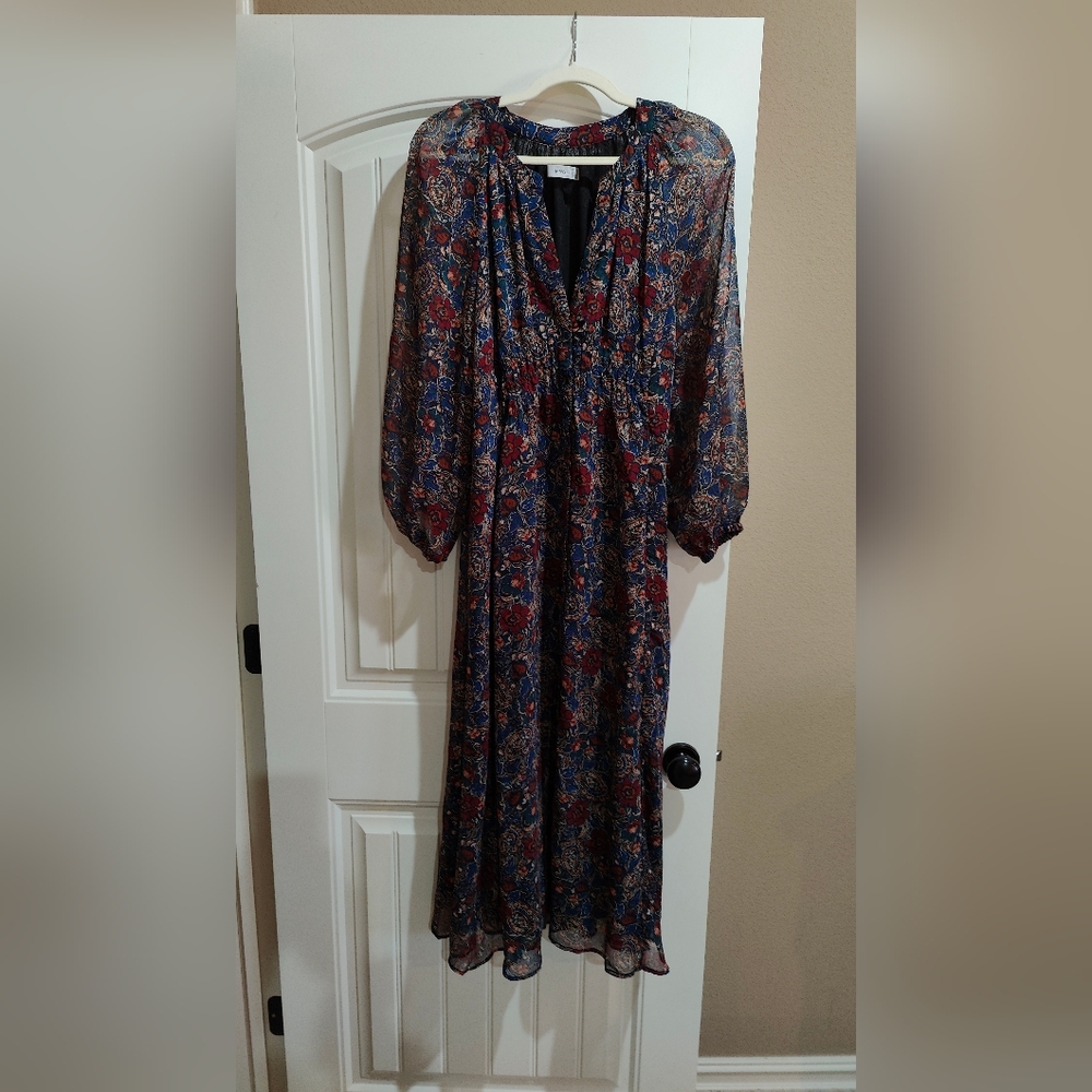 Mango Floral Midi dress